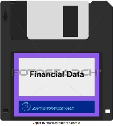 Clip Art   Diskette Financial Data  Fotosearch   Search Clipart