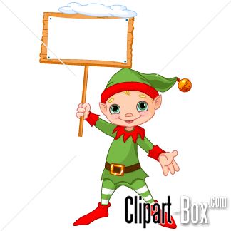 Clipart Christmas Elf With Frame   Christmas   Pinterest