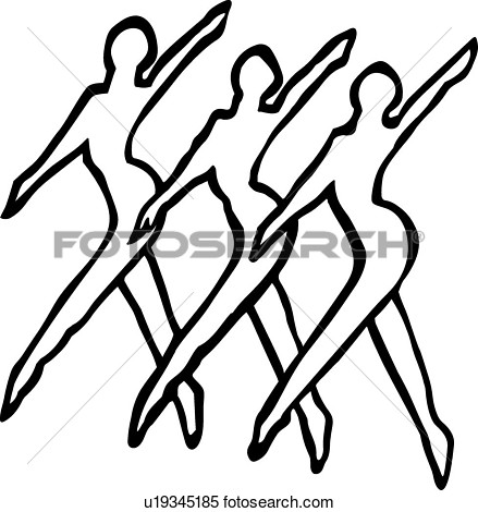 Clipart Of Dance Line U19345185   Search Clip Art Illustration Murals