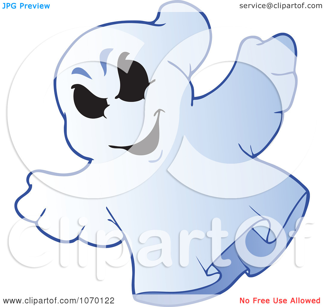 Clipart Spooky Halloween Ghost 4 Royalty Free Vector Illustration By