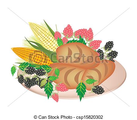 Cornbread Clipart A Plate Of Cornbread With