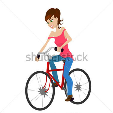 Download Source File Browse   Transportation   Girl Riding A Bicycle