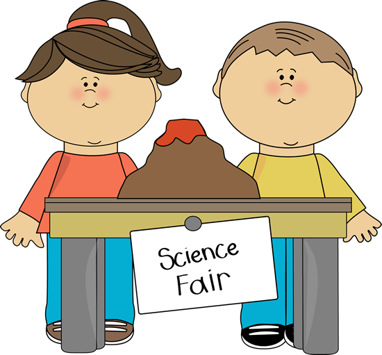 Kids At Science Fair Clip Art   Kids At Science Fair Vector Image