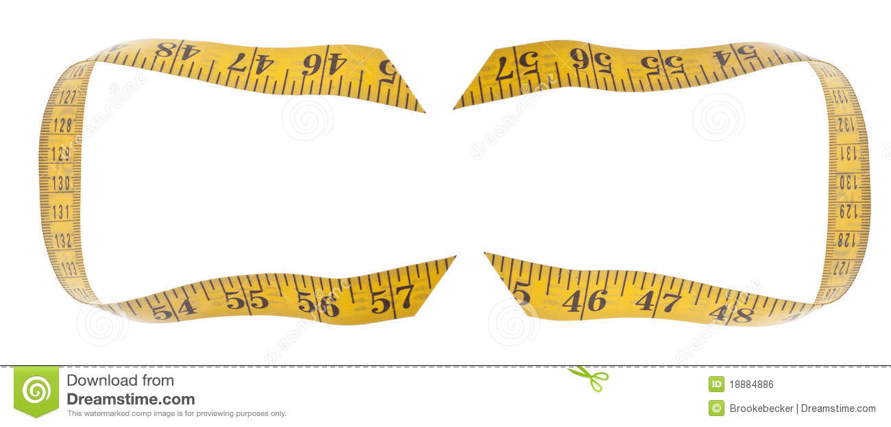 Measuring Tape Diet Concept Border Background Royalty Free Stock Image    