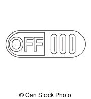 On Off Switch Button Icon Vectors Illustration