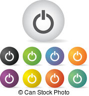 Power Switch Off Icon Set   Power Switch Off Button Icon Set