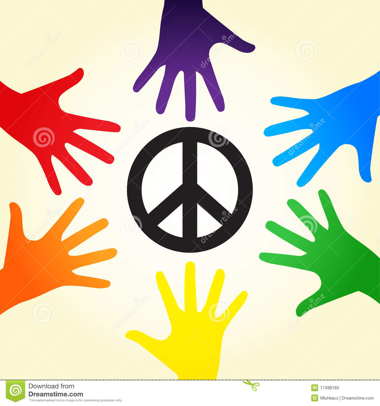 Rainbow Peace Stock Photo   Image  17498160