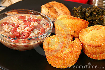 Red Beans And Cornbread Royalty Free Stock Photos   Image  6392498