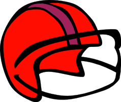 Red Football Helmet Clipart