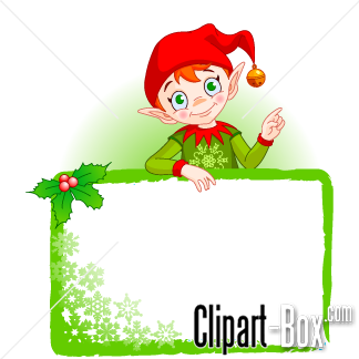 Related Christmas Elf Frame Cliparts