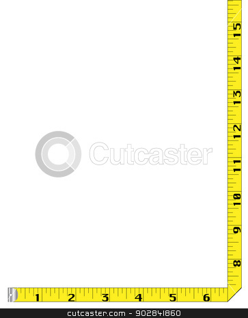 Tape Measure Border Stock Vector Clipart A Page Border Created From A    
