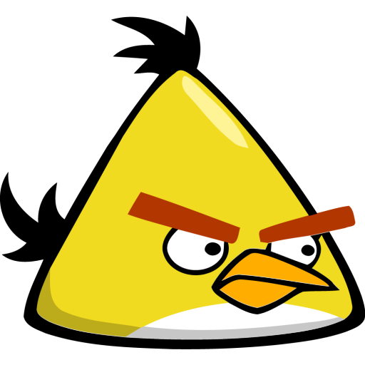 Yellow Angry Bird Icon Png Clipart Image   Iconbug Com