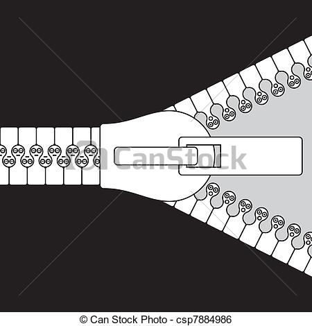 Zip Clipart Black And White Humans In Zipper System  