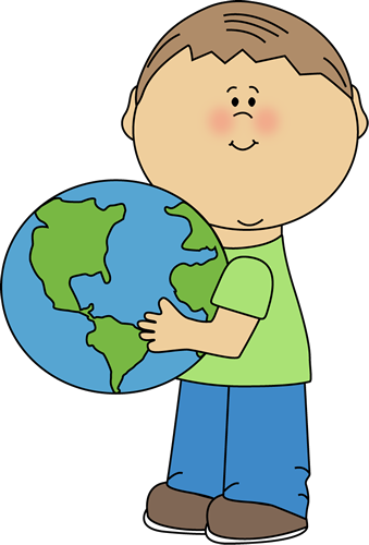 Boy Hugging Earth Clip Art   Boy Hugging Earth Image