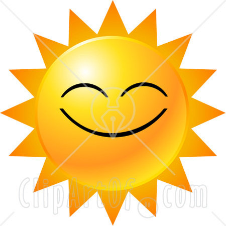 Clip Art Sun  Smiley Sun Clip