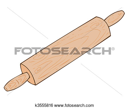 Clip Art   Wooden Rolling   Pin   Fotosearch   Search Clipart    