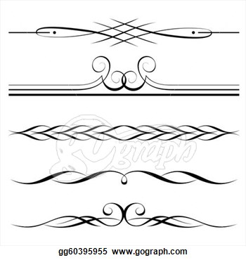 Decorative Elements Border And Page Rules  Eps Clipart Gg60395955
