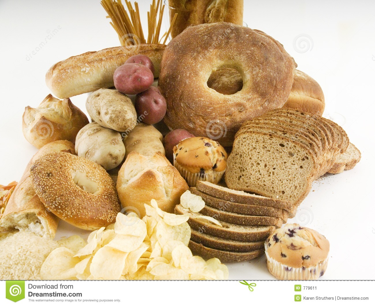 Different Starchy Foods Stock Image   Image  779611
