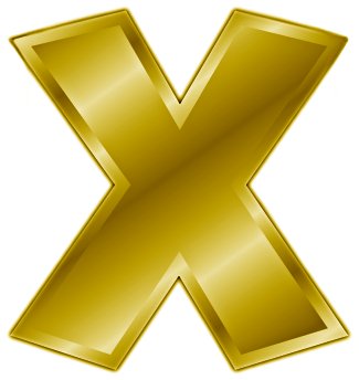 Free Gold Letter X  Clipart   Free Clipart Graphics Images And Photos    