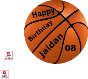 Happy Birthday Jaidan Basketball Clip Art At Clker Com   Vector Clip    