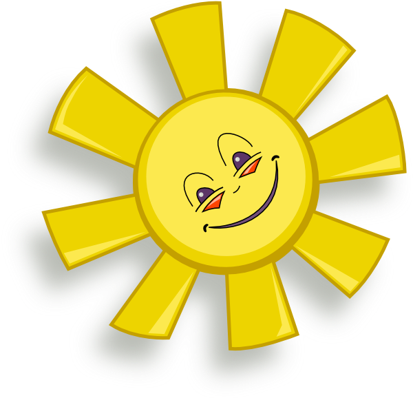 Happy Sun Clip Art At Clker Com   Vector Clip Art Online Royalty Free