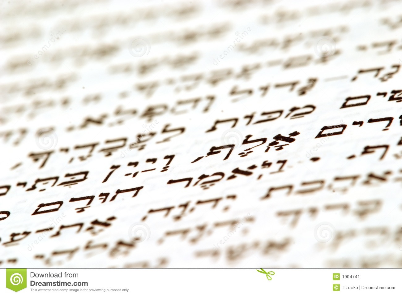 Hebrew Bible Stock Image   Image  1904741