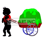 Horse Power Pull Cart People 193 Gif Animations 2d People Shadow