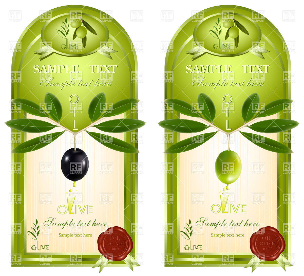 Olive Oil Clipart Label For Olive Oil With Wax