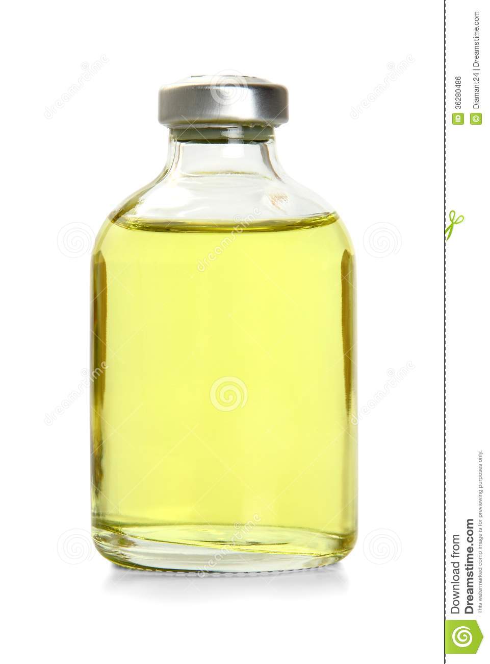 One Yellow Bottle With Essential Oil Royalty Free Stock Image   Image