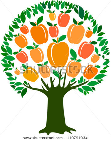 Peach Tree Clipart