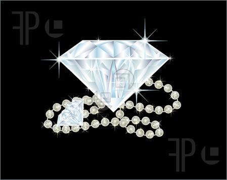 Pearls And Diamonds Clipart