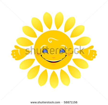 Rf Digital Sun Avatar Smiling Gesture Sun Clipart Clip Smiley