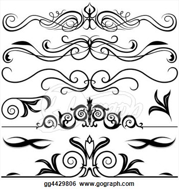 Stock Illustration   Decorative Elements  Clipart Drawing Gg4429806