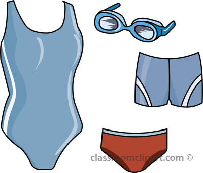 Swimming Clipart   Swim Suits 08a   Classroom Clipart