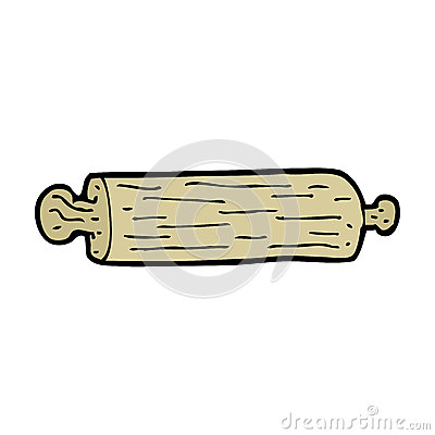Vintage Rolling Pin Clipart Cartoon Rolling Pin Hand Drawn    