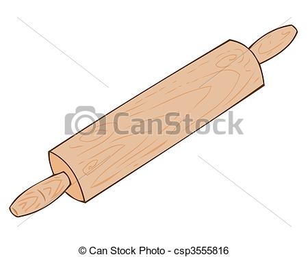 Vintage Rolling Pin Clipart