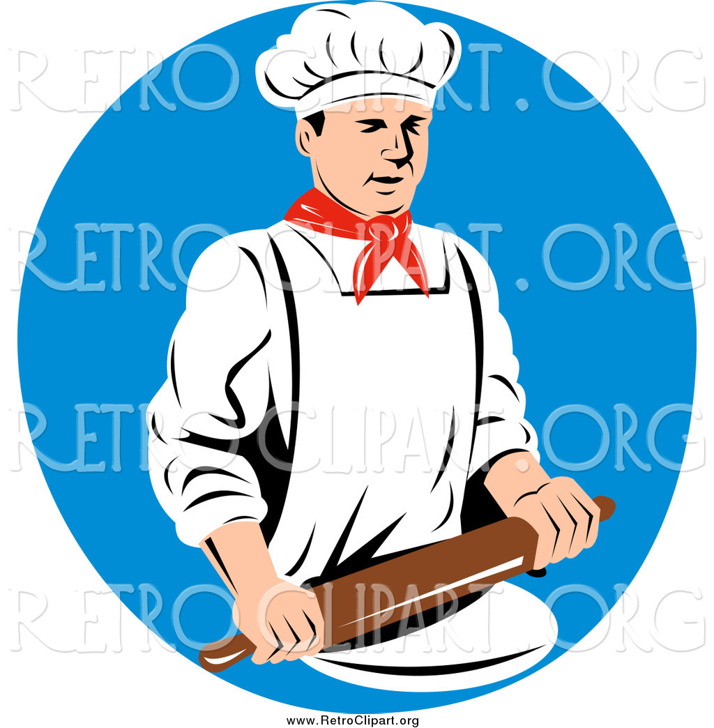 Vintage Rolling Pin Clipart Retro Clipart New Stock