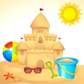 14892454 Sand Castle With Sandpit Kit