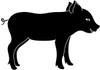 Baby Pig Silhouette Clipart Clip Art Illustrations Images Graphics