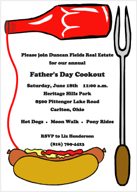 Barbeque Invites For Father S Day Cookouts