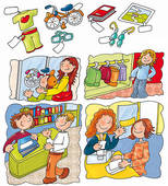 Clothing Store   Clipart Graphic