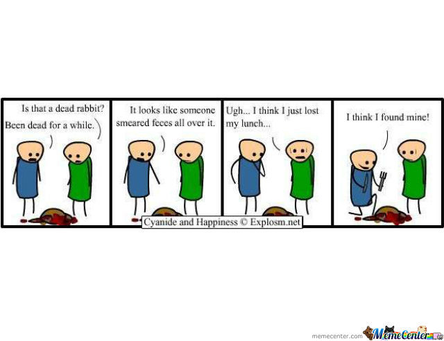 Lunch Time  By Cyanide Happiness   Meme Center