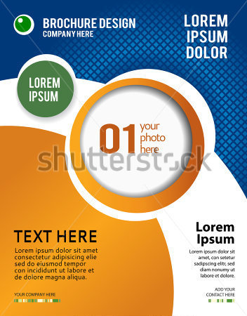 Magazine Cover Design Layout Template  Abstract Vector Background