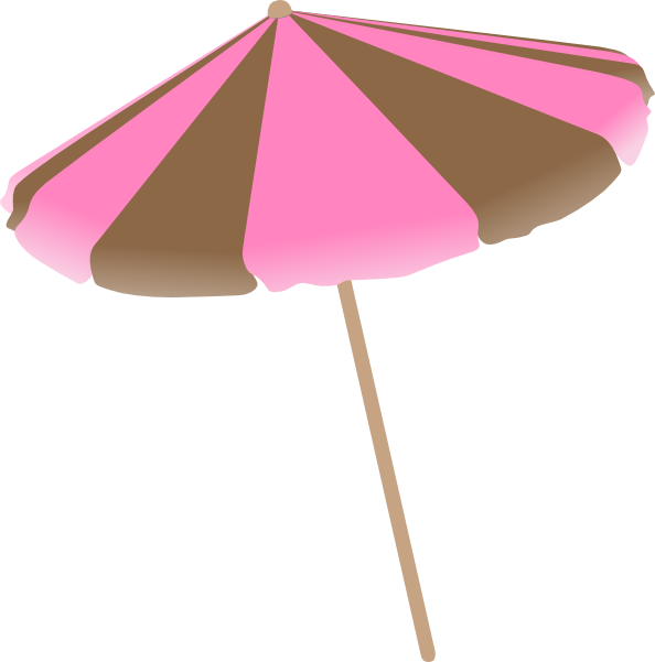 Pink And Brown Umbrella Clip Art At Clker Com   Vector Clip Art Online    