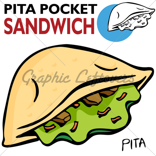 Pita Sandwich Clip Art