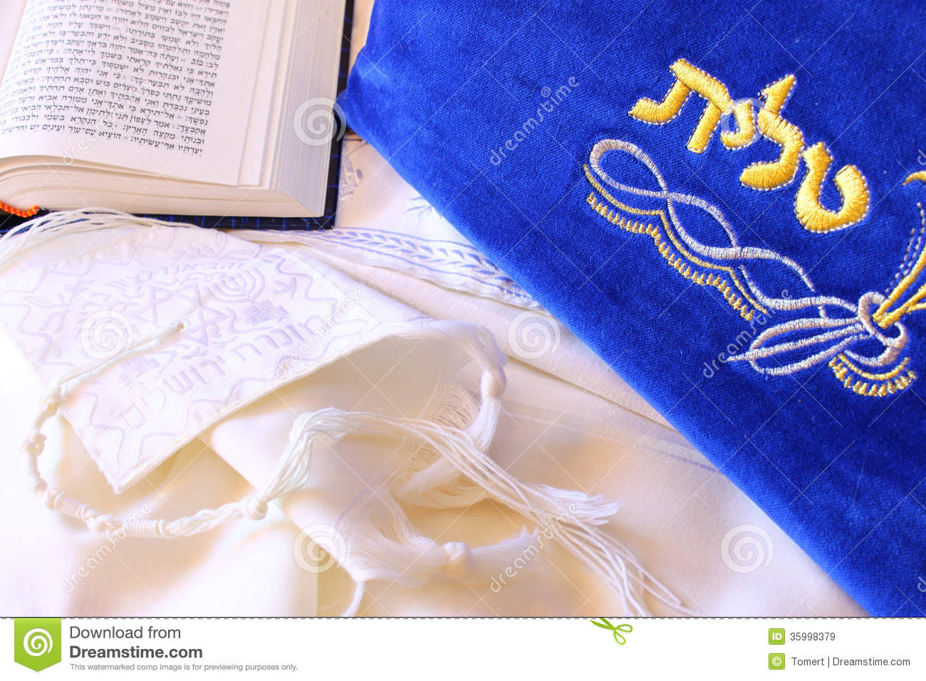 Prayer Shawl   Tallit Jewish Religious Symbol Royalty Free Stock    