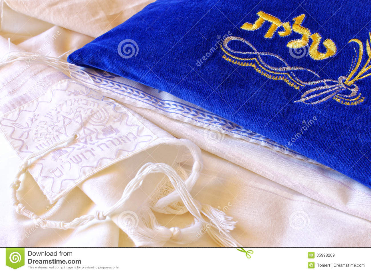 Prayer Shawl   Tallit Jewish Religious Symbol Royalty Free Stock    