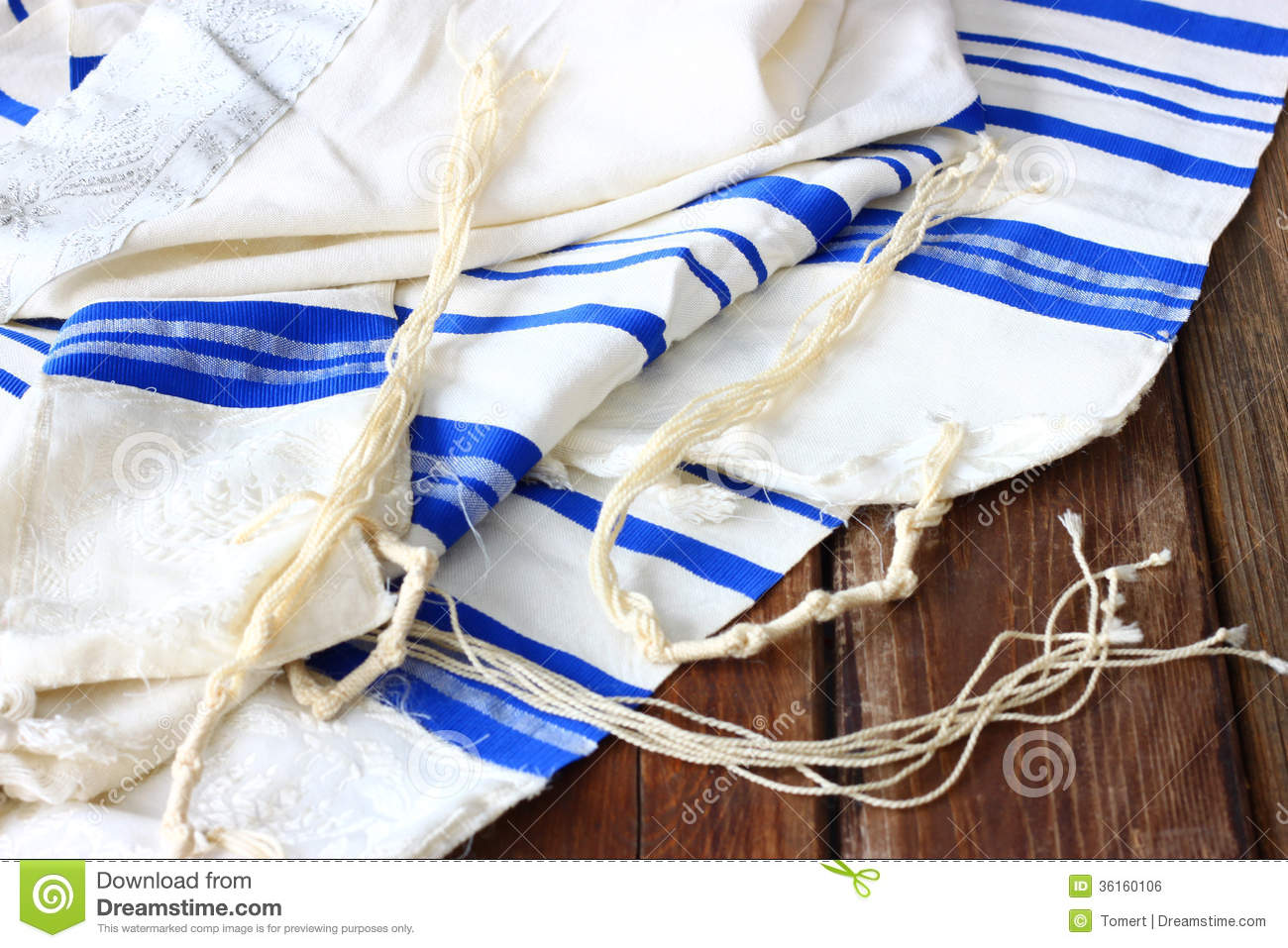 Prayer Tallit Jewish Religious Symbol 