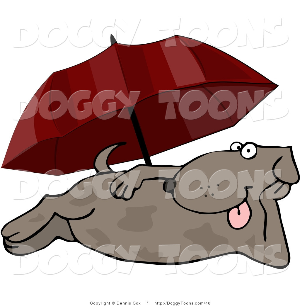 Preview  Doggy Clipart Of A Happy Summertime Dog Launging On The Beach