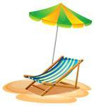 Umbrella  Wooden Sunshade Beach Umbrella  Stock Vector   Clipart Me